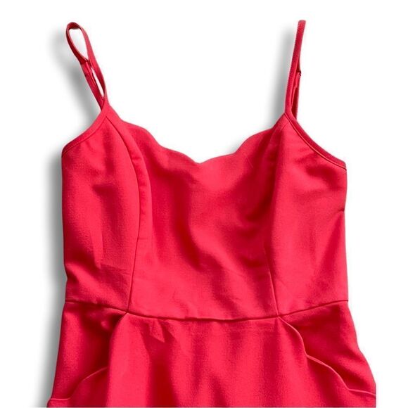 Market & Spruce Coral Scalloped Dress • Size Small - Picture 3 of 13